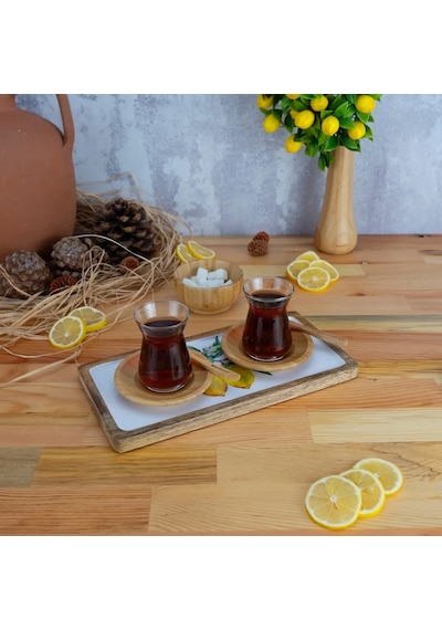Bambum Kangura Limon Dikdörtgen Tepsi Küçük Renkli