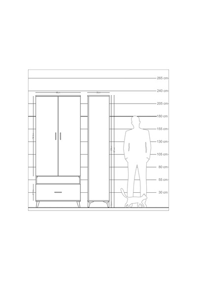Arges Dolap 3 Raflı Tek Çekmeceli Tek Askılı 88x30x221 Aytaşı... Aytaşı Arges Dolap 3 Raflı Tek Çekmeceli Tek Askılı 88x30x221 Aytaşı... Aytaşı