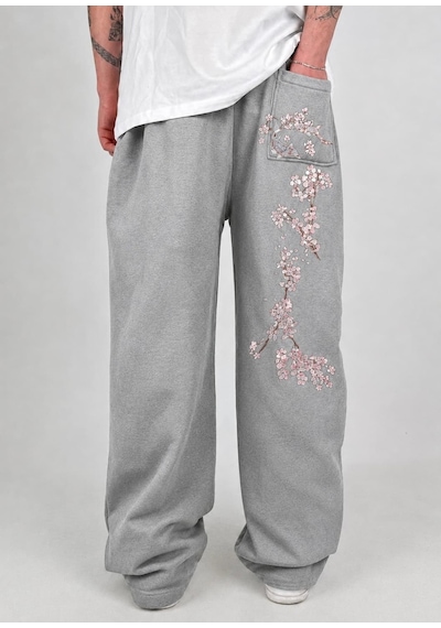 Zaee Sakura Flow Baggy Eşofman Altı gri