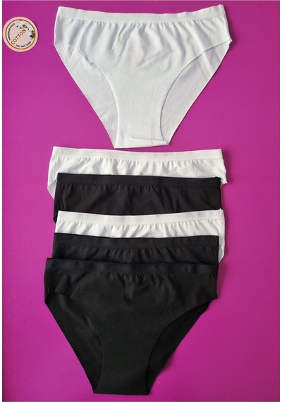 Demirsa Boutique Lazer Kesim Kadın Siyah Ve Beyaz Bikini Külot 6'lı Paket Siyah-beyaz Demirsa Boutique Lazer Kesim Kadın Siyah Ve Beyaz Bikini Külot 6'lı Paket Siyah-beyaz