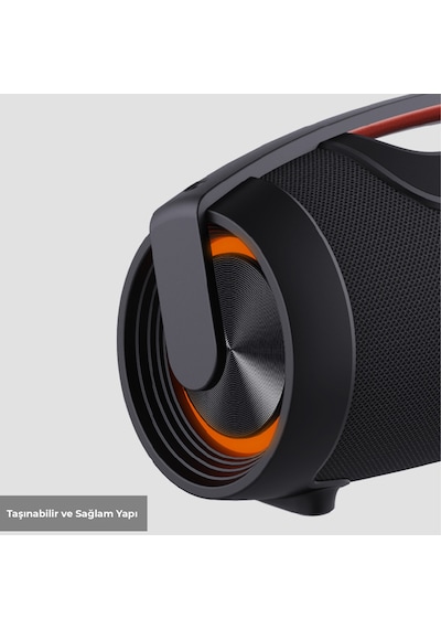 Lecoo DS151 80W Kablosuz Bluetooth 5.0 RGB IPX5 TWS Taşınabilir Hoparlör