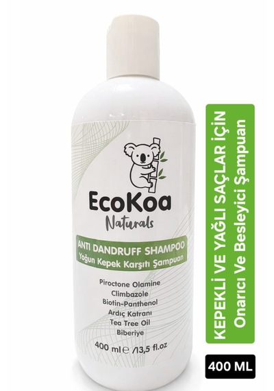 Ecokoa Naturals Kepek Ve Egzama Karşıtı Şampuan Antı Dandruff Shampoo 400 Ml Diğer