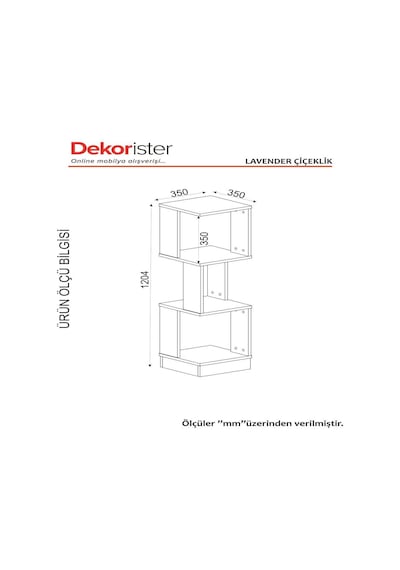 Dekorister Levander Çiçeklik Beyaz