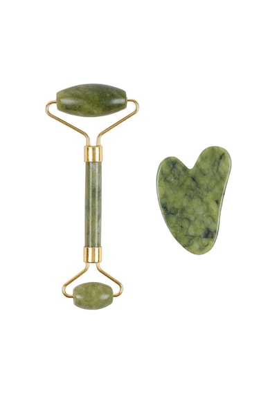 Jade Roller Gua Sha Taşı Seti