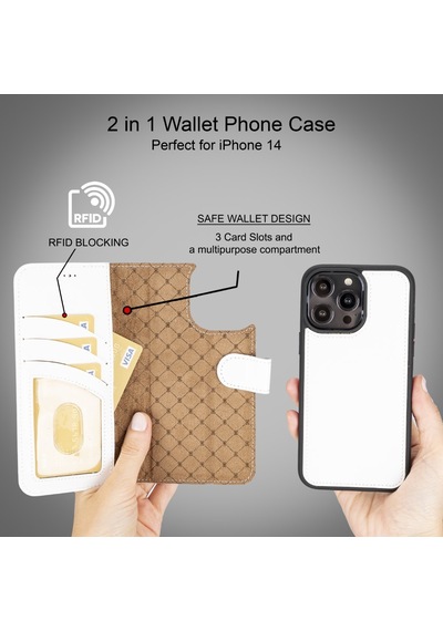 Bouletta Apple İphone 14 Pro Max Uyumlu Deri Kılıf Mwwn F3