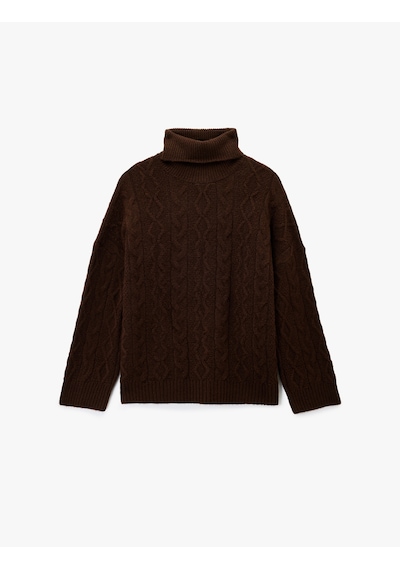 Koton Koton X Sima Tarkan - Uzun Kollu Balıkçı Yaka Oversize Saç Örgü Kazak Kahverengi 6wak90410ht Kahve Koton Koton X Sima Tarkan - Uzun Kollu Balıkçı Yaka Oversize Saç Örgü Kazak Kahverengi 6wak90410ht Kahve