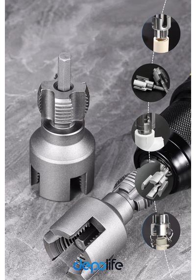 2 Li Set İç Dış Plastik Boru Diş Açma Seti 1/2 Ve 3/4 İnç Pvc Boru Pafta Klavuz 20mm 25mm Pprc