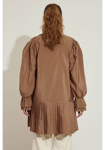 Hooopstore Pilise Detaylı Camel Gömlek