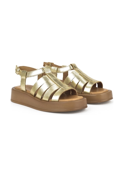 Ziya, Hakiki Deri Kadın Sandalet 1511033z23069 Gold 1511033z23069 326 Gold Altın