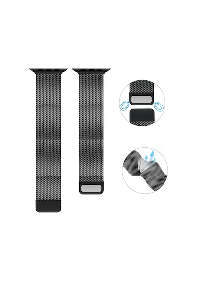 Apple Uyumlu  Watch  9/8/7/6/se Milanese Metal Hasır Kordon 38/40/41mm