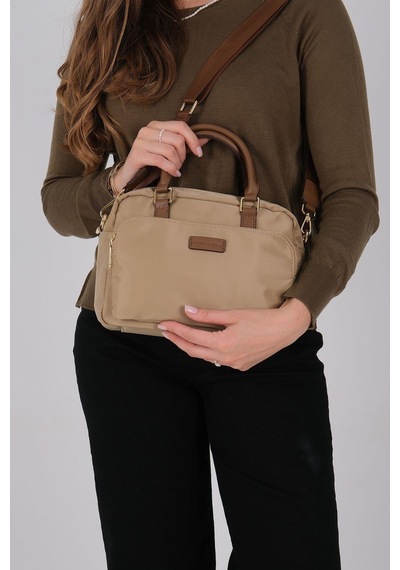Silver Polo Sp1217 Kadın El Çantası Saten Vizon-camel