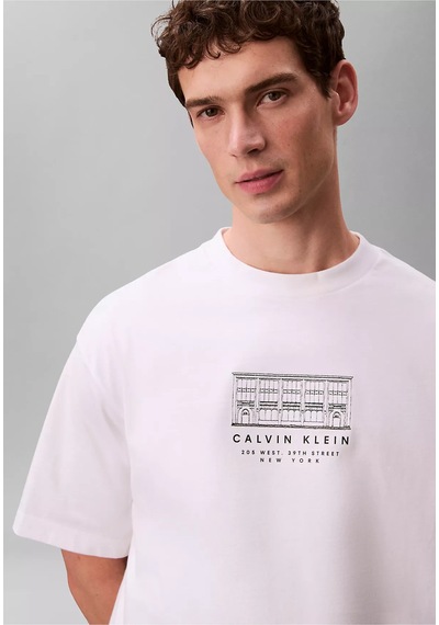 Calvin Klein Erkek Tişört-lv04rf823g Beyaz