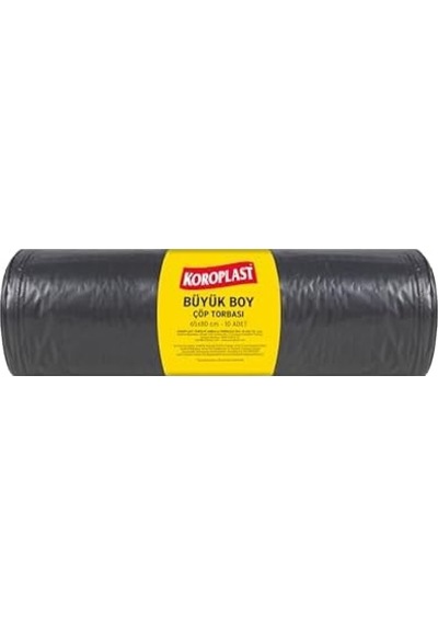 Ofis Ve İşyeri İçin Büyük Boy Çöp Torbası 65x80cm 10 Adet