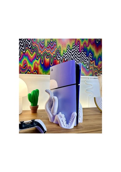 Ps5 Slim Playstation 5 Slim Cd Disk Versiyon Uyumlu Ahtapot Dikey Tentacle Vertical Stand