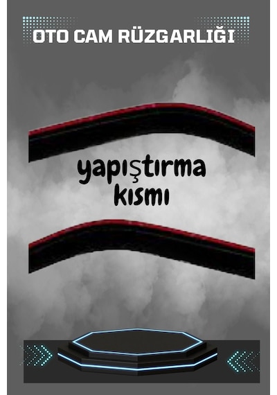 Fiat Palio 2008 Cam Rüzgarlığı 4lü Takım