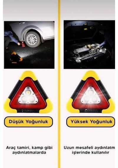 Nm-store Solar Şarjlı Çok Fonksiyonlu Reflektör Işıklı Ikaz Lambası Acil Durum Reflektörü Acil Durum Uyarı Lambası