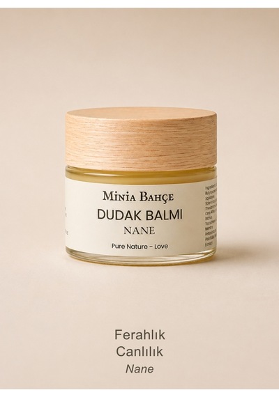 Nane Dudak Balmı %100 Doğal İçerikli Nemlendirici Dudak Bakımı 10 Ml