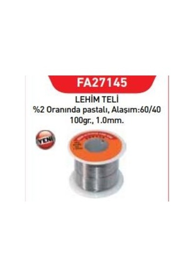 Ennalbur Fastbond 27145 Lehim Teli 1 Mm 100 Gr