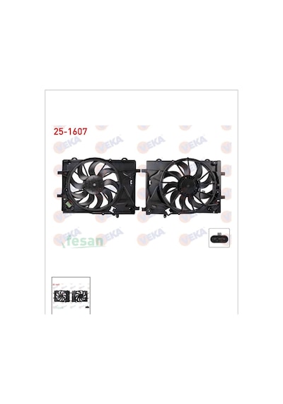 Chevrolet Aveo 1.4 16v 2011-2014 Davlumbazlı Rezistanslı Fan Motoru