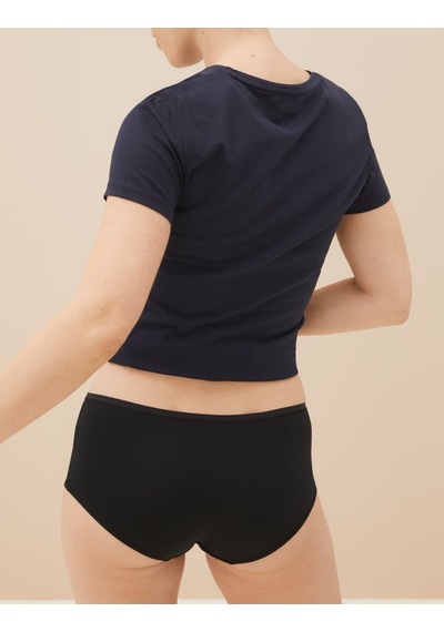 Marks & Spencer 5'li Dikişsiz Short Külot Seti T61004102 Siyah