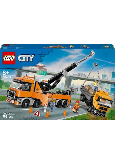 Lego 60467 City Vinçli Ağır Vasıta Kurtarma Çekici Kamyonu