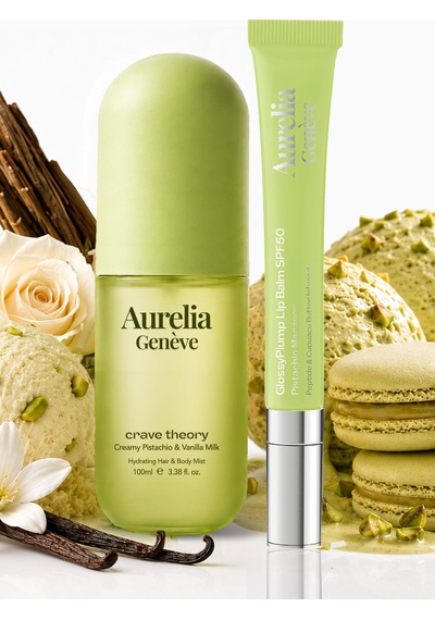 Aurelia Genève Wear Your Creamy Glow - Güneşten Koruyucu & Dolgunlaştırıcı Etkili Altın Işıltılı Şeffaf Lip Balm & Kremsi Fıstık ve Sütlü Vanilya Kokulu Saç & Vücut Misti Aurelia Genève Wear Your Creamy Glow - Güneşten Koruyucu & Dolgunlaştırıcı Etkili Altın Işıltılı Şeffaf Lip Balm & Kremsi Fıstık ve Sütlü Vanilya Kokulu Saç & Vücut Misti