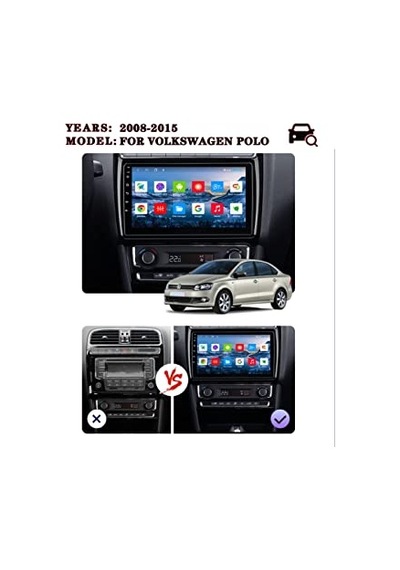 Volkswagen Polo 2008-2015 Android 4 Gb Ram + 64 Gb Rom Carplay Multimedya