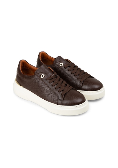Deery Kadın Hakiki Deri Kahverengi Sneaker Ayakkabı - 00502zkhve01