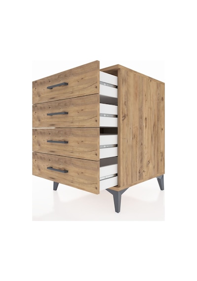 Kronos Komodin 4 Çekmeceli 60x59x80 Çam-çam Çam