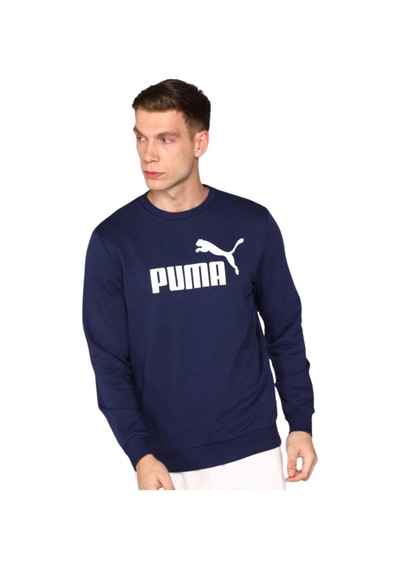 Puma Ess Big Logo Erkek Lacivert Sweatshirt 58668006 Lacivert