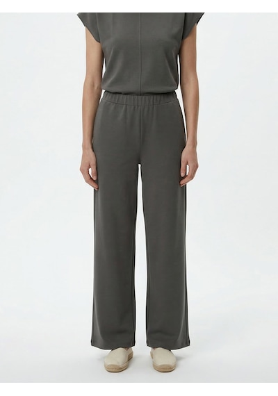 Xint Haki Pamuk Dokulu Oversize Sweat Pantolon 470535