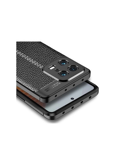 Xiaomi Mi 13 Kılıf Zore Niss Deri Desenli Silikon Kılıf