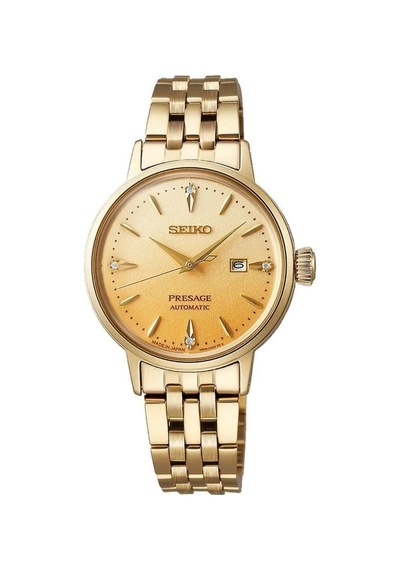 Seiko Sre018j Erkek Kol Saati Altın - Siyah
