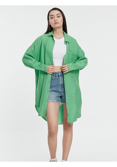 Oversize Kadın Tunic Yeşil