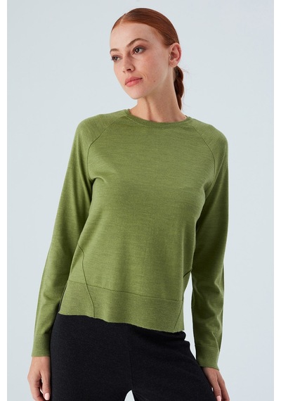 Peraluna Vanessa Pullover Merino Yünlü Yanları Yırtmaçlı Ince Kadın Triko Kazak Yeşil-yeşil Yeşil Peraluna Vanessa Pullover Merino Yünlü Yanları Yırtmaçlı Ince Kadın Triko Kazak Yeşil-yeşil Yeşil