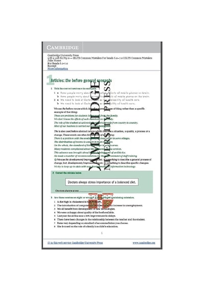 Ielts Common Mistakes For Bands 6.0-7.0
