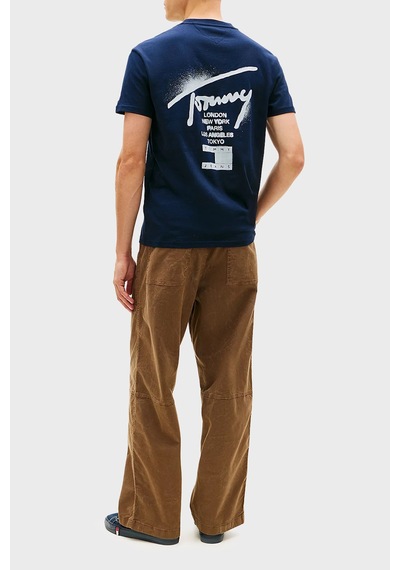 Tommy Jeans Erkek T Shirt Dm0dm22553 C1g Lacivert Lacivert