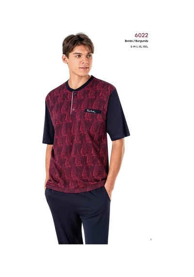 Pierre Cardin Erkek Kısa Kol 3'lü Pijama Takımı 6022 001