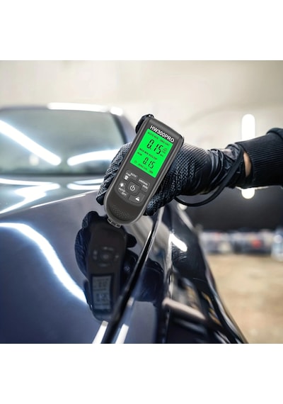 Hw-300pro Oto Boya Kalınlık Ölçer Fe Nfe 2000µm + 2 Fonksiyonlu Bardak Tutucu