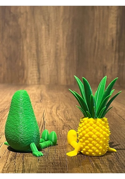 Ananas - Avakado Ayaklı Mini Çift