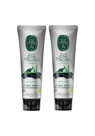 Eyüp Sabri Tuncer Doğal Bambu + Karbonlu Diş Macunu 2 x 90 ML