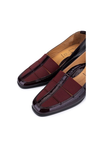 Relax Anatomic Kadın Hakiki Deri Bordo Comfort Ayakkabı 611 E6217 Bn Ayk Y19 Vernıce Dk Bordo