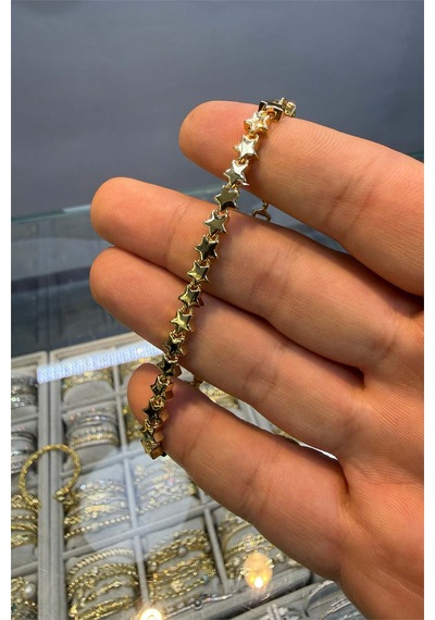 Yıldız Model Bileklik Altın