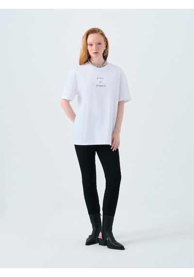 LOFT Regular Fit Kadın Tshirt K.kol Lf2040156 Q1.v1 Beyaz