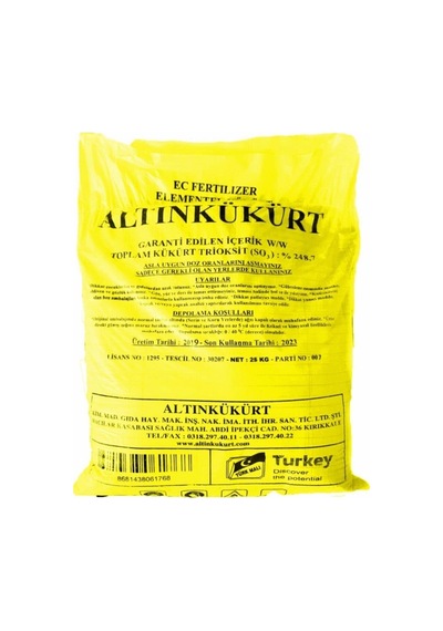 Altınkükürt Toprak Ph Düzenleyici 5kg 5 KG
