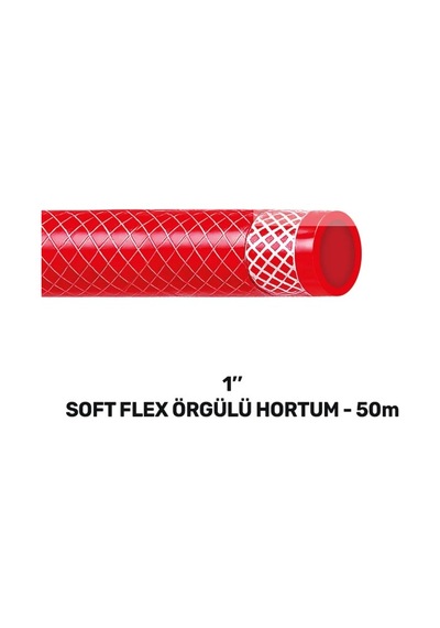 Sgs4344 1'' Softflex Örgülü Hortum 50 Metre