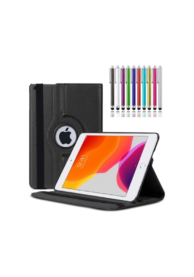 Ipad 5 Nesil - 9.7 2017 Uyumlu Kılıf A1822 A1823 Uyumlu 360 Dönerli Tablet Kılıfı + Kalem Arka Kapak