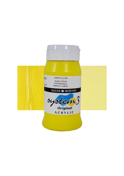 Daler Rowney System 3 Akrilik Boya 500Ml 651 Lemon Yellow
