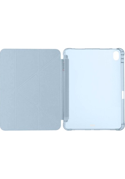 Apple Uyumlu iPad Air 11'' M3 2025 m2 2024 Üçgen Katlanabilir Kalem Şarj Bölmeli Standlı Kılıf Kapaklı