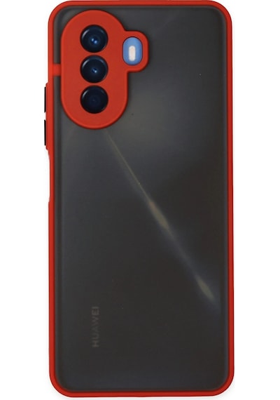 Gld-spt- Newface Huawei Nova Y70 Kılıf Montreal Silikon Kapak - Kırmızı